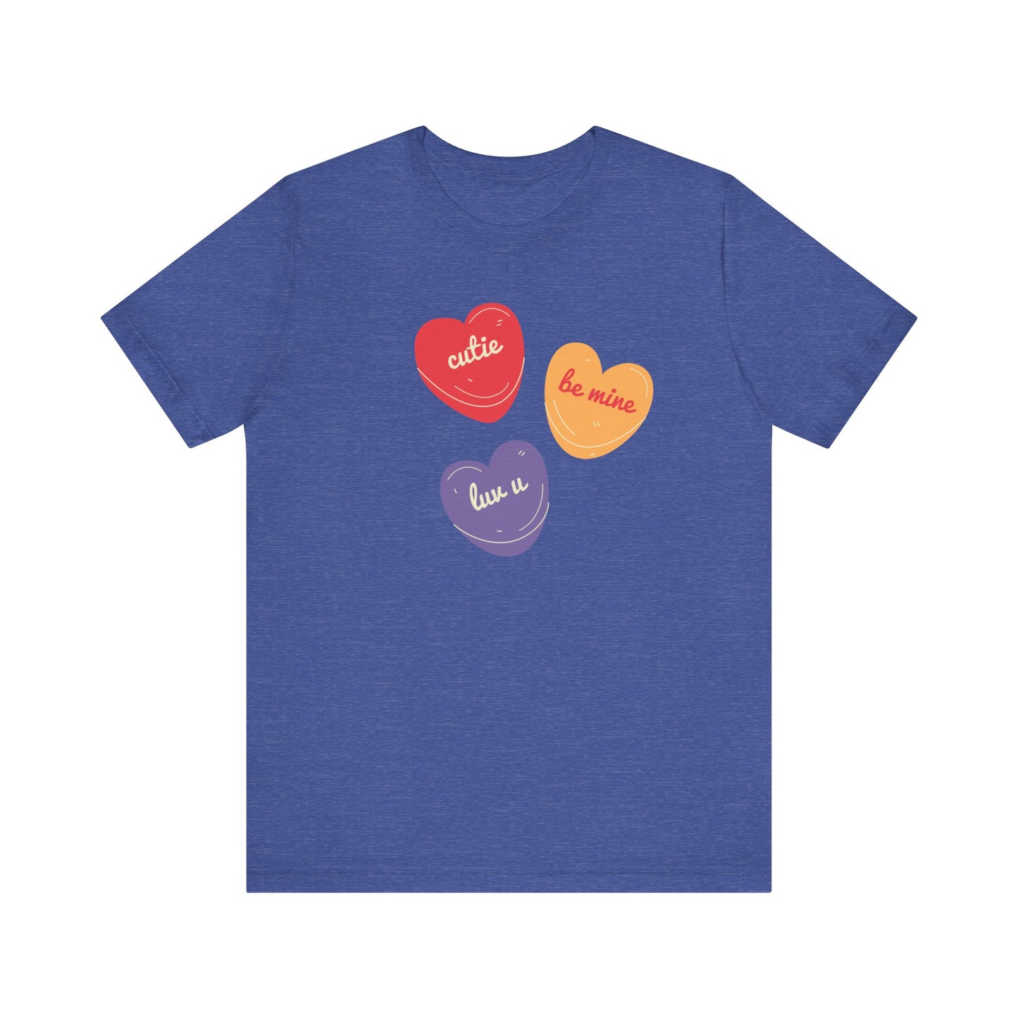Cutie Valentines Candy Unisex Jersey Short Sleeve Tee