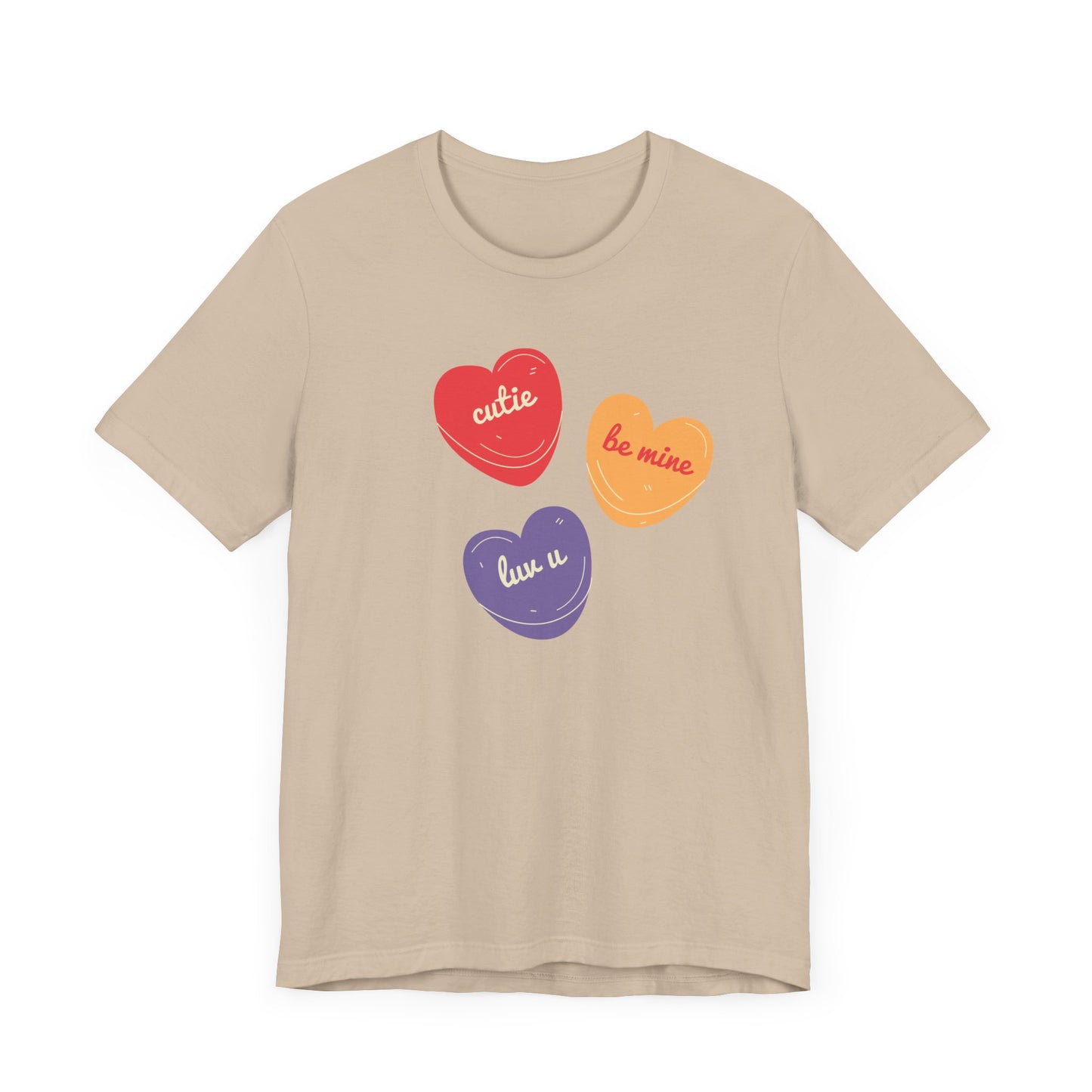 Cutie Valentines Candy Unisex Jersey Short Sleeve Tee