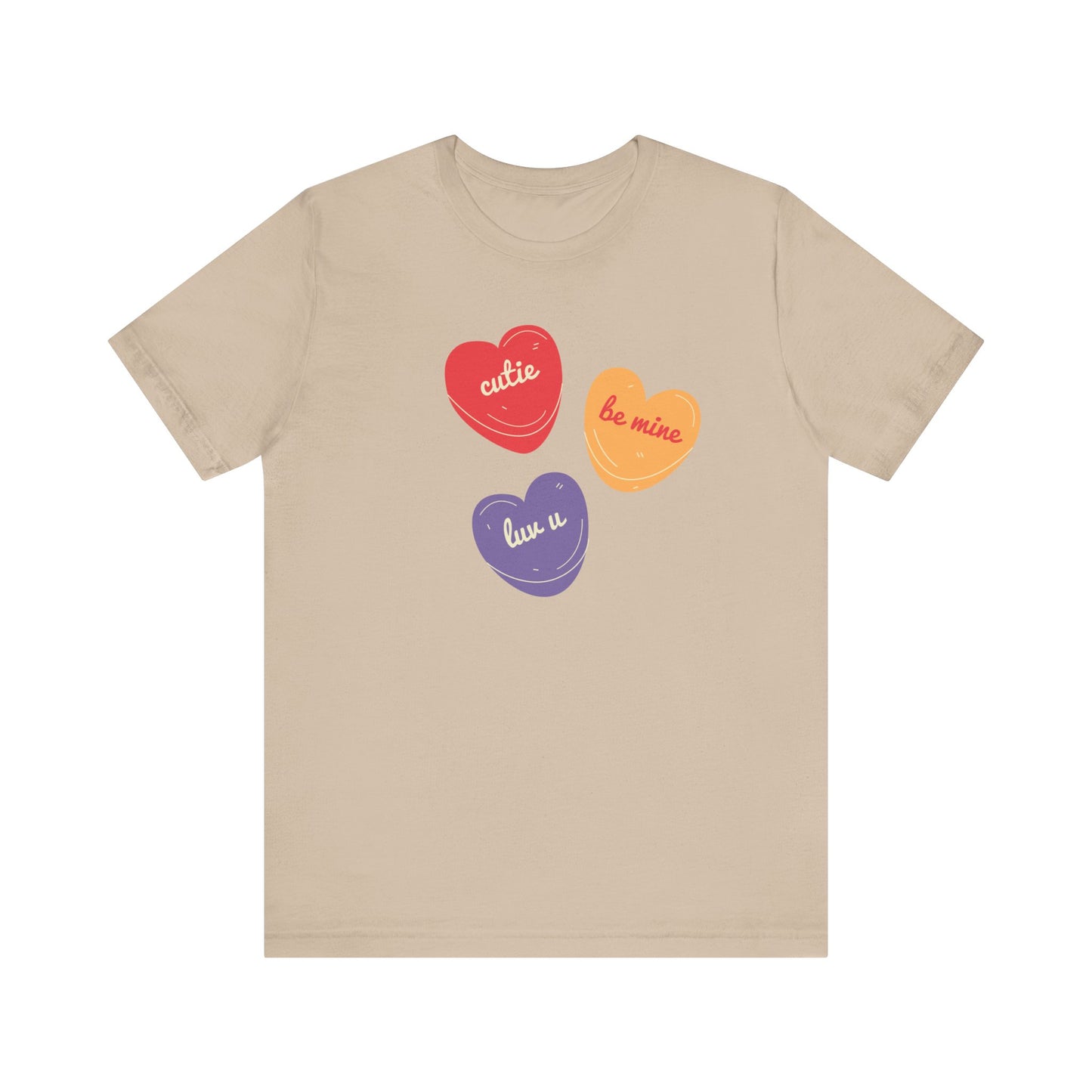 Cutie Valentines Candy Unisex Jersey Short Sleeve Tee