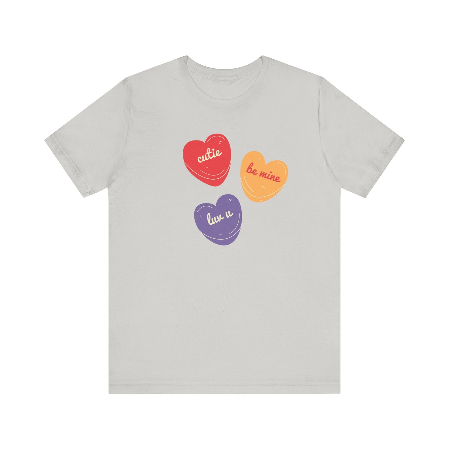 Cutie Valentines Candy Unisex Jersey Short Sleeve Tee