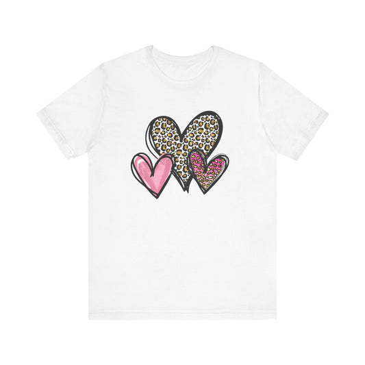 Three Heart Unisex Jersey Short Sleeve Tee
