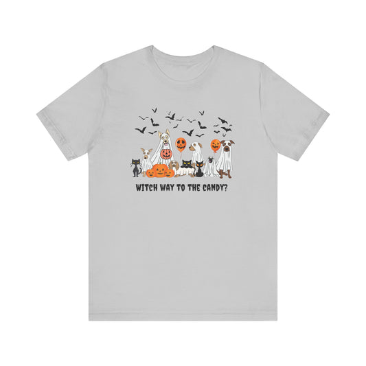 Which Way to the Candy? Unisex Tshirt
