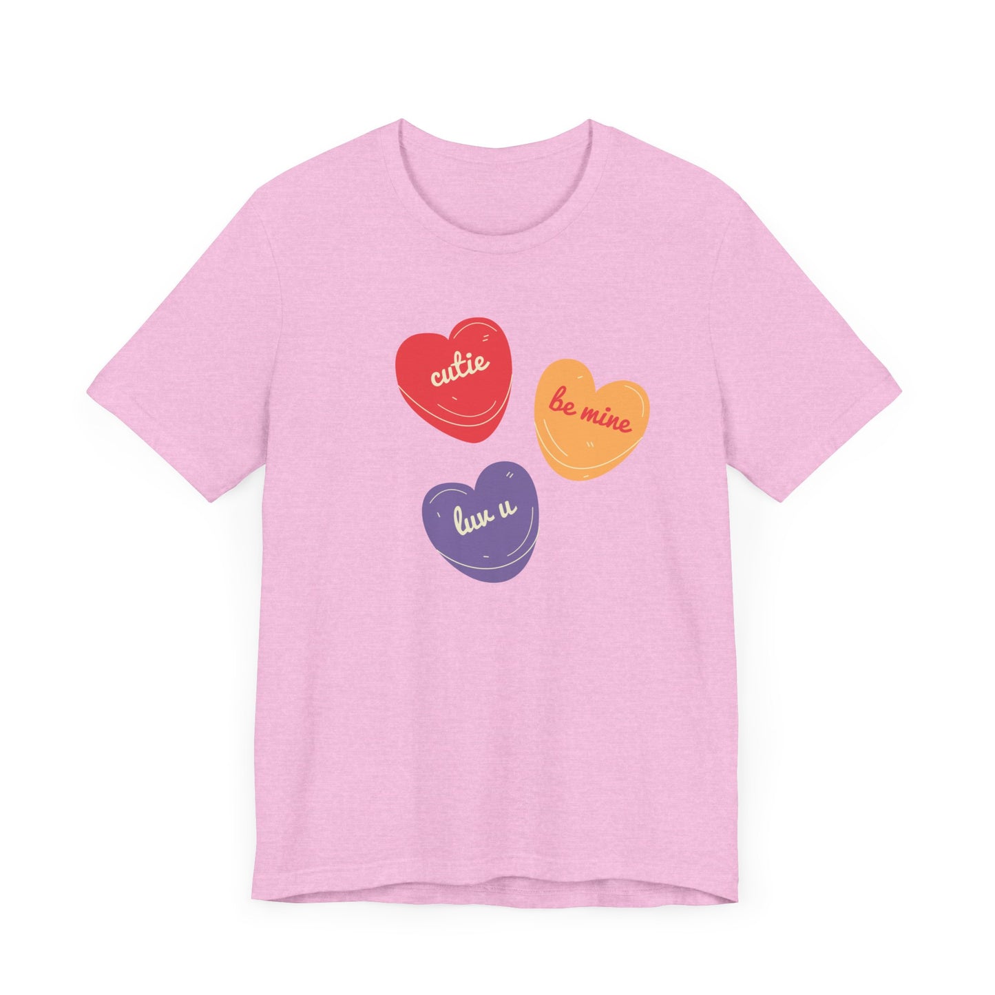 Cutie Valentines Candy Unisex Jersey Short Sleeve Tee