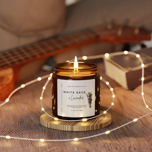 White Sage & Lavendar Soy Candle