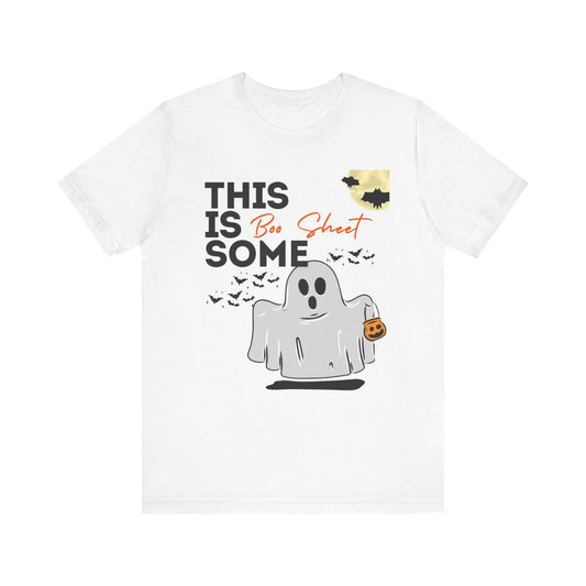 Unisex Halloween Tshirt - This is Some Boo Sheet
