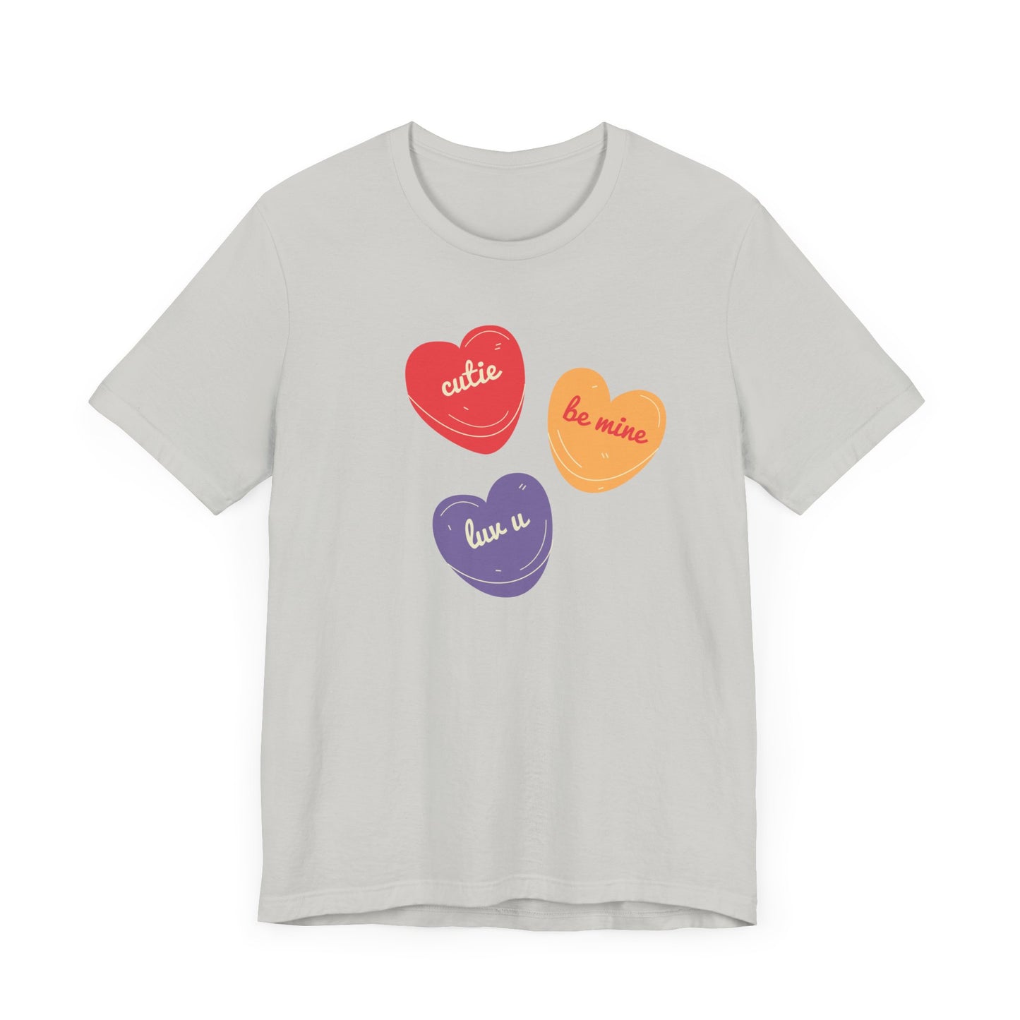 Cutie Valentines Candy Unisex Jersey Short Sleeve Tee