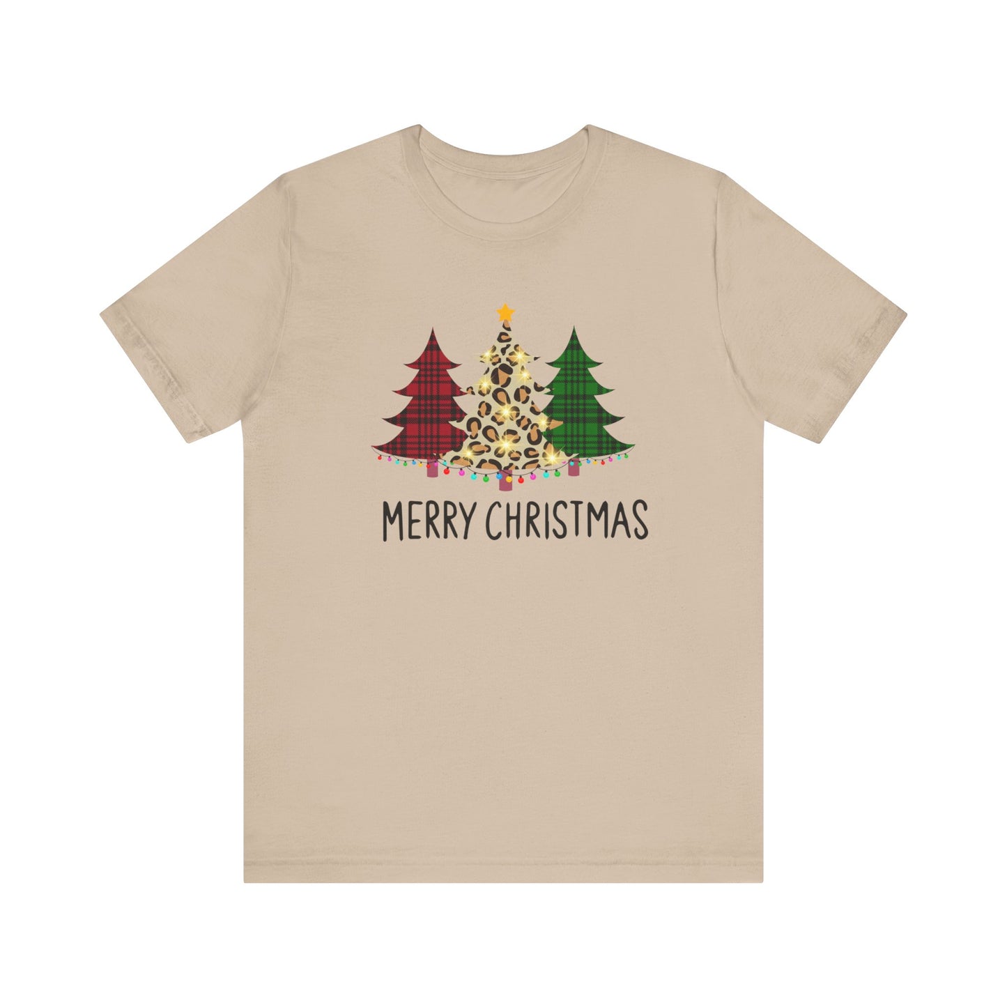 Merry Christmas Pines Unisex Jersey Short Sleeve Tee