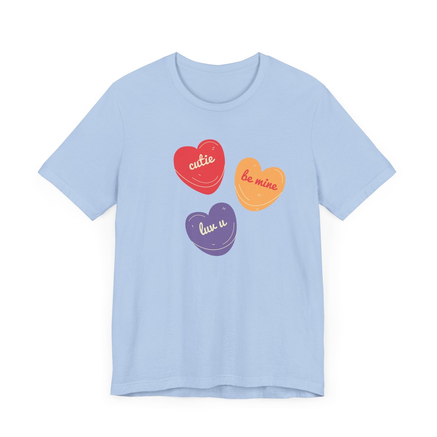 Cutie Valentines Candy Unisex Jersey Short Sleeve Tee