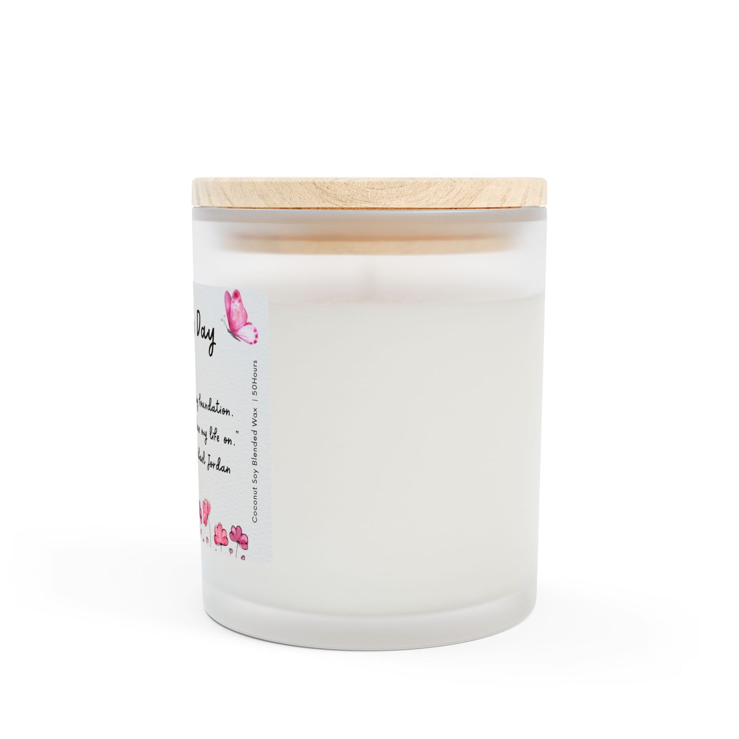 Frosted Glass Candle, 11oz