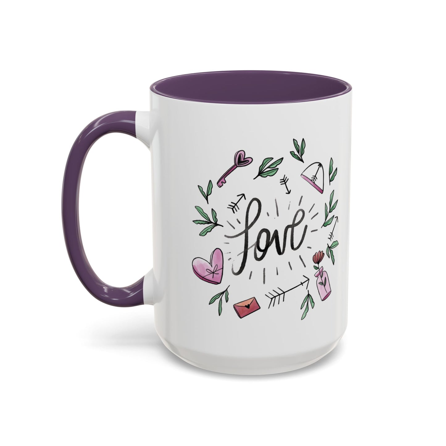 Love Accent Coffee Mug (11, 15oz)