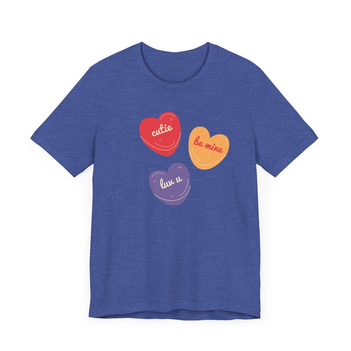 Cutie Valentines Candy Unisex Jersey Short Sleeve Tee