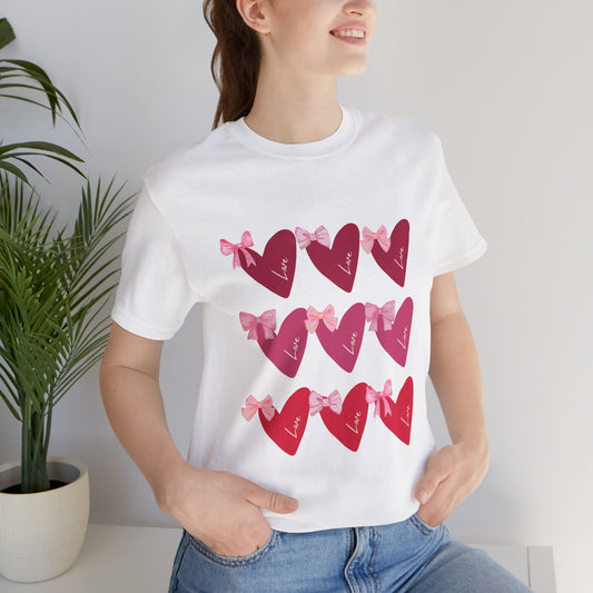 Unisex Jersey Short Sleeve Tee Heart Coquette