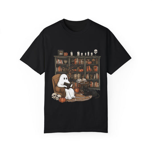 Unisex Halloween Tshirt - Library Boo