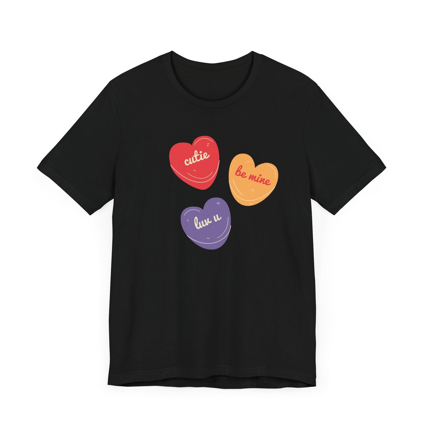 Cutie Valentines Candy Unisex Jersey Short Sleeve Tee