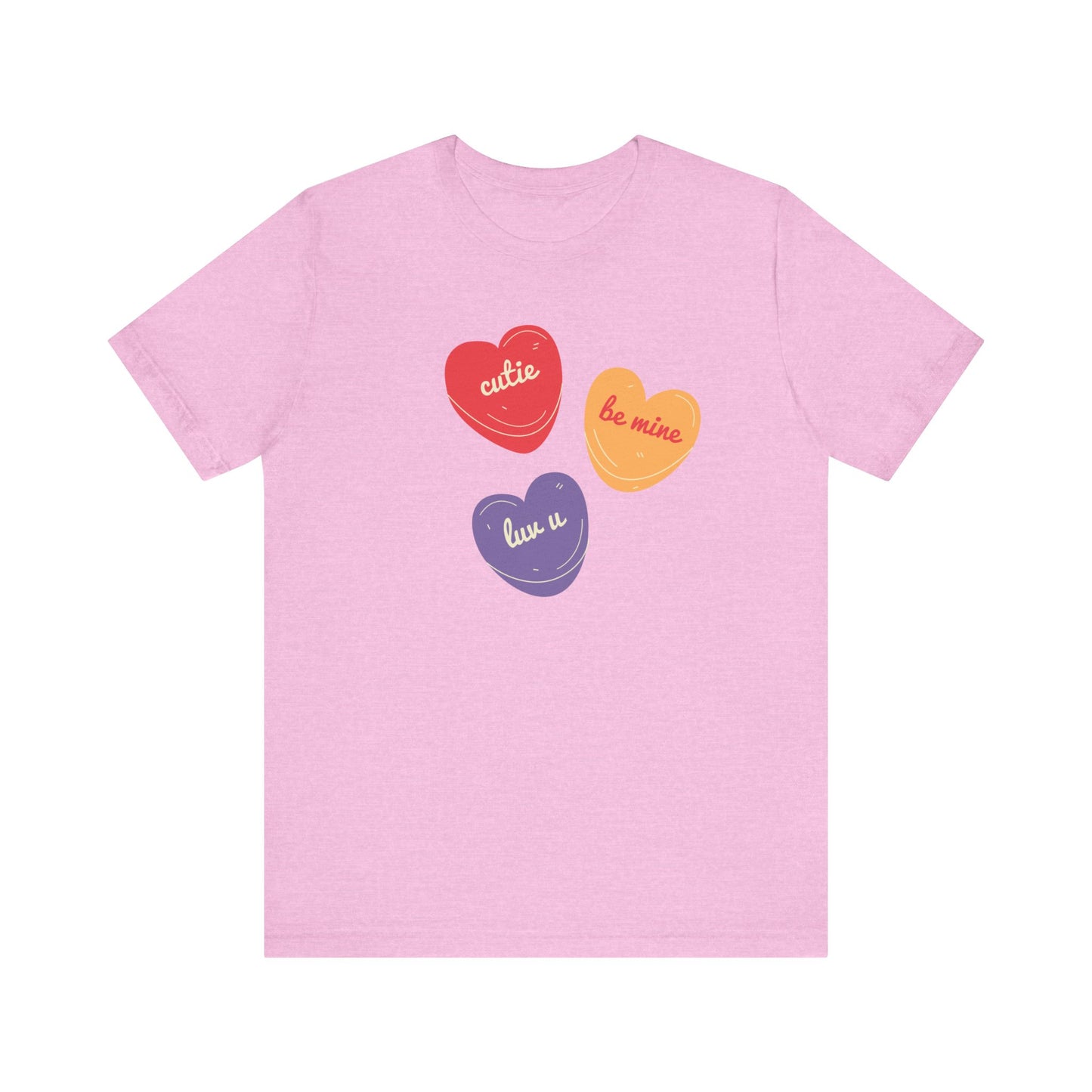 Cutie Valentines Candy Unisex Jersey Short Sleeve Tee
