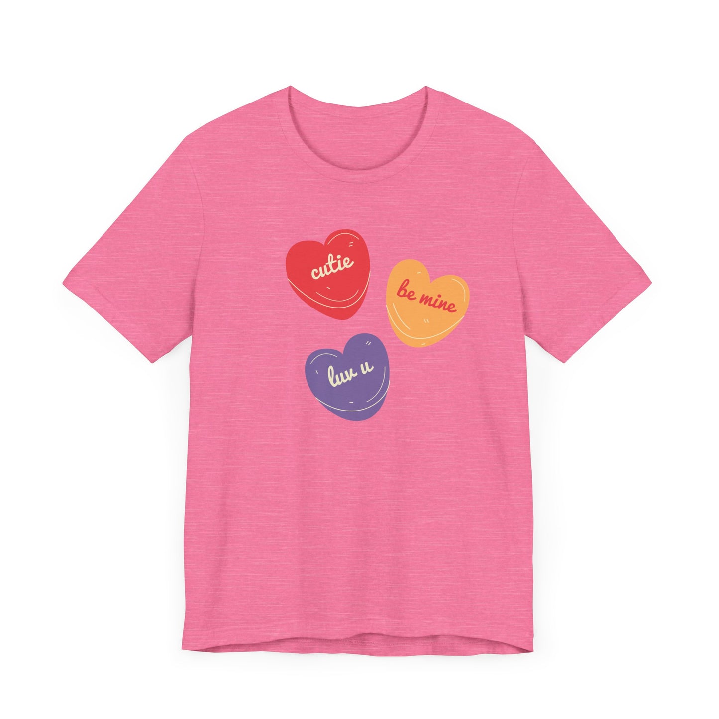 Cutie Valentines Candy Unisex Jersey Short Sleeve Tee