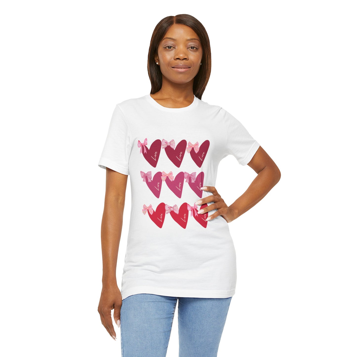 Unisex Jersey Short Sleeve Tee Heart Coquette