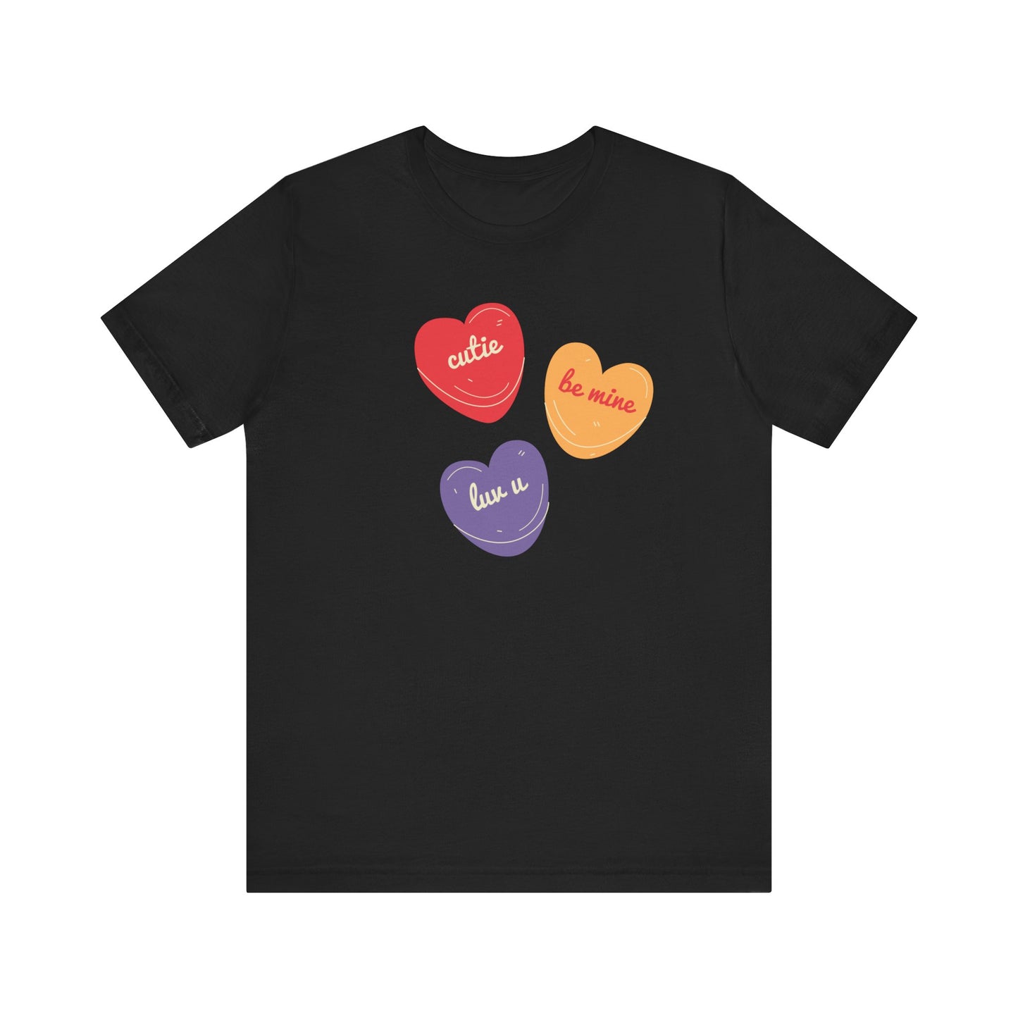 Cutie Valentines Candy Unisex Jersey Short Sleeve Tee