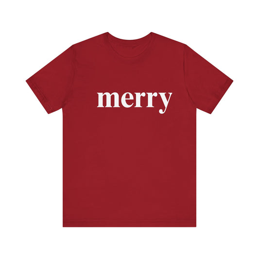 Merry Unisex Jersey Short Sleeve Tee