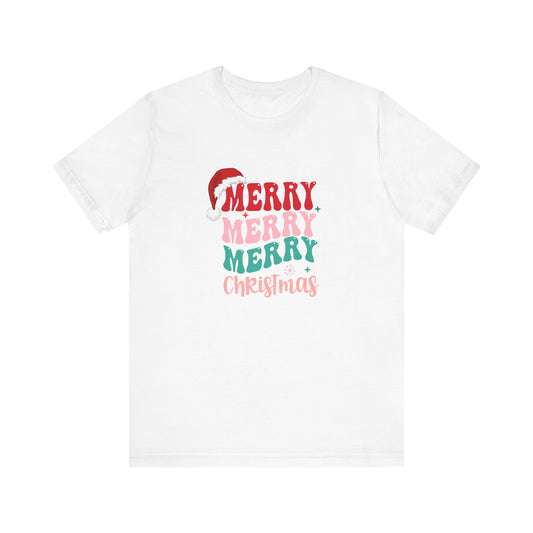 Merry Merry Christmas Unisex Jersey Short Sleeve Tee