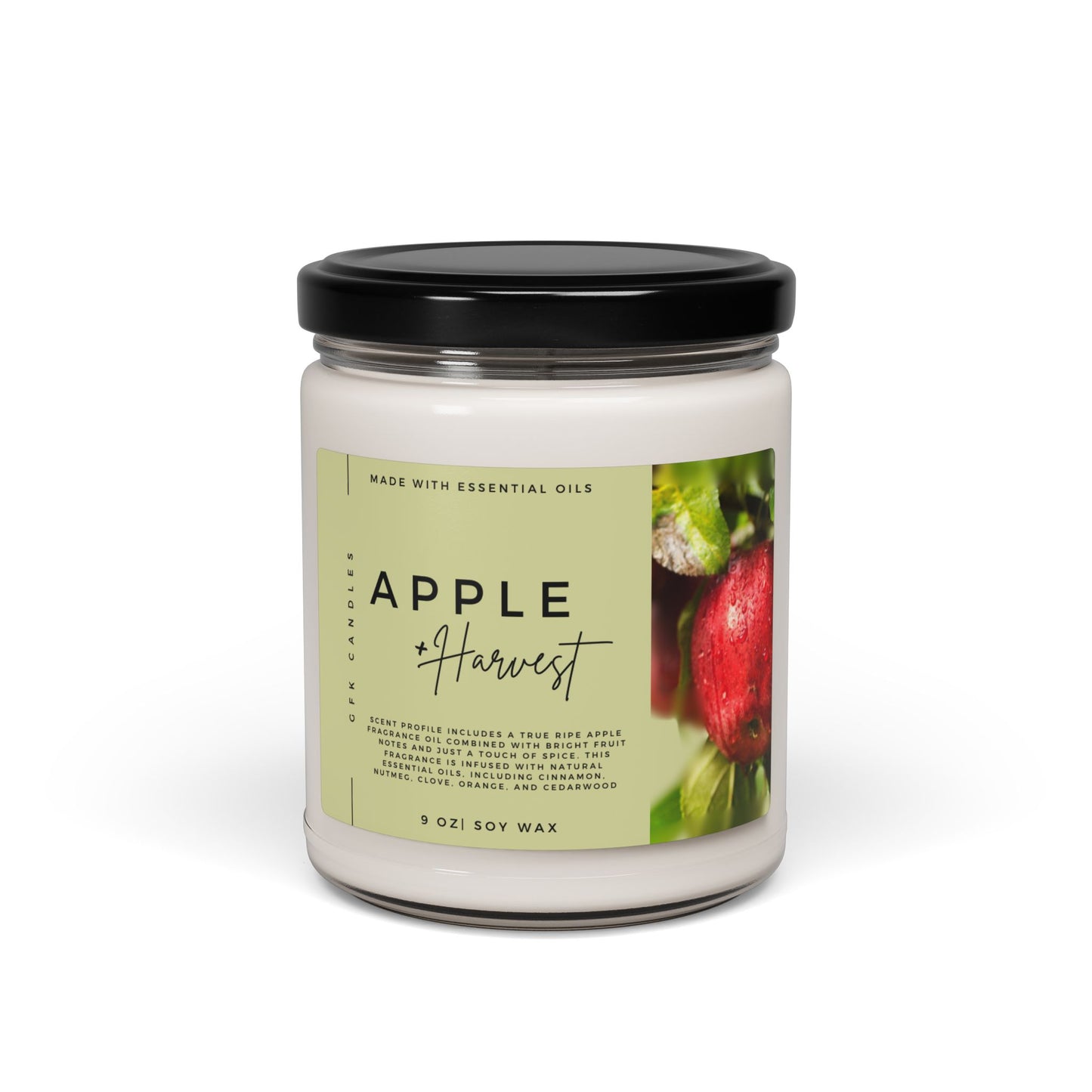 Apple Harvest Scented Soy Candle, 9oz