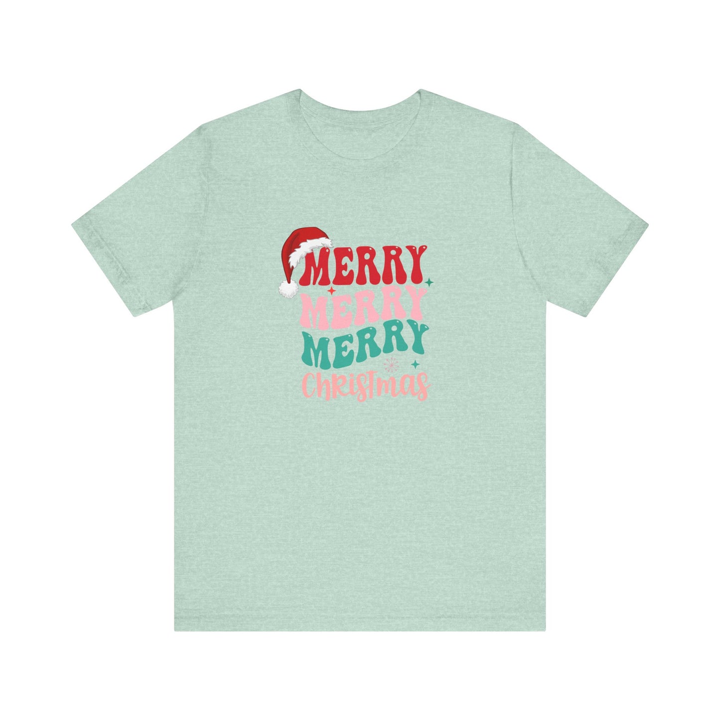 Merry Merry Christmas Unisex Jersey Short Sleeve Tee