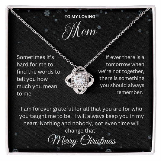 To My Loving Mom | Love Knot Necklace