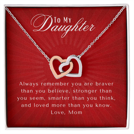 My Daughter | Interlocking Heart Necklace