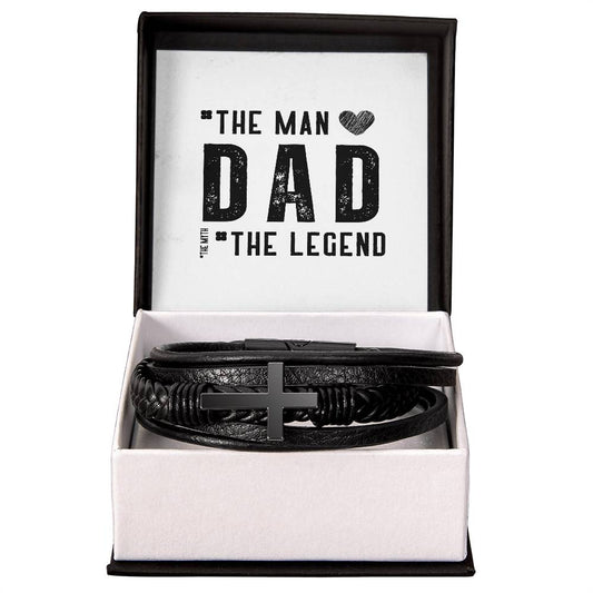 The Man The  Legend Leather Bracelet