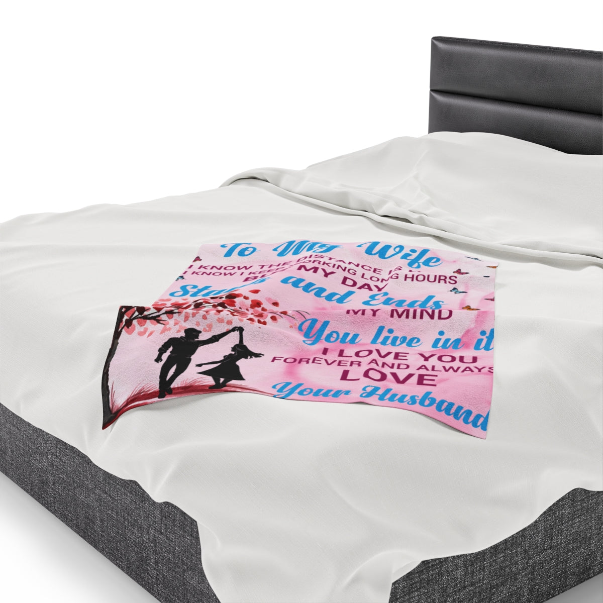 Custom Personalized Velveteen Plush Blanket