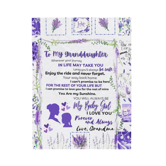 Custom Personalized Velveteen Plush Blanket