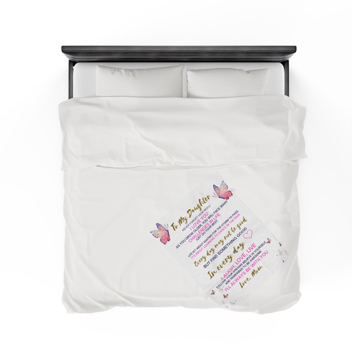Custom Personalized Velveteen Plush Blanket 50x60