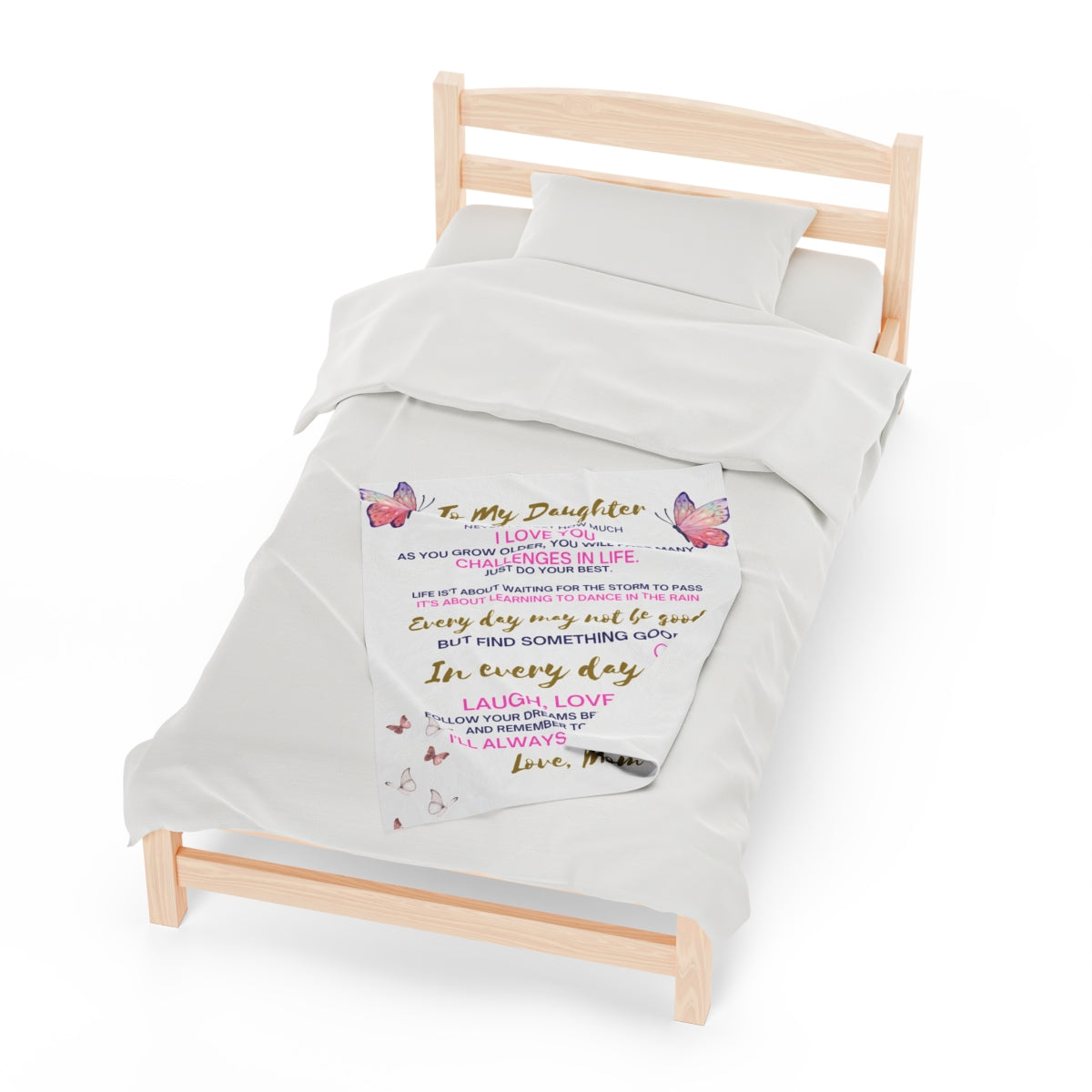 Custom Personalized Velveteen Plush Blanket 50x60