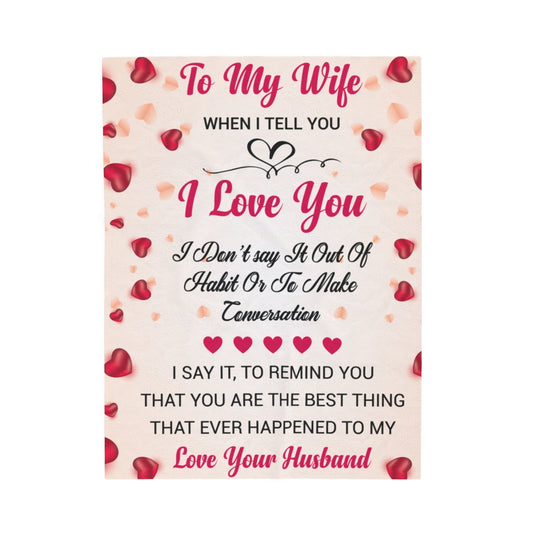Custom Personalized Velveteen Plush Blanket